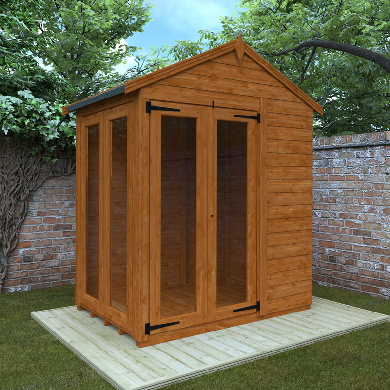 4 x 6 apex summerhouses supplied and installed in Edinburgh, Midlothian and East Lothian by JDS Gardening, click and view our range of summerhouses