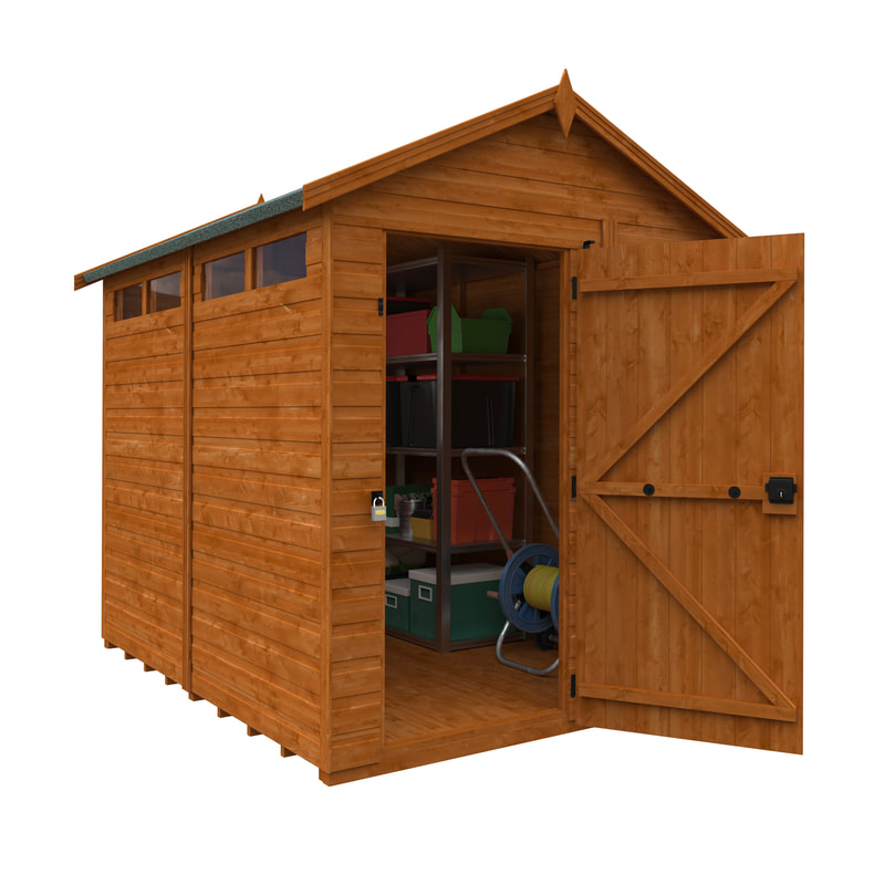 Buy a new apex roof security shed in Edinburgh and the Lothians, click here for an apex roof security shed supply and installation quote near you