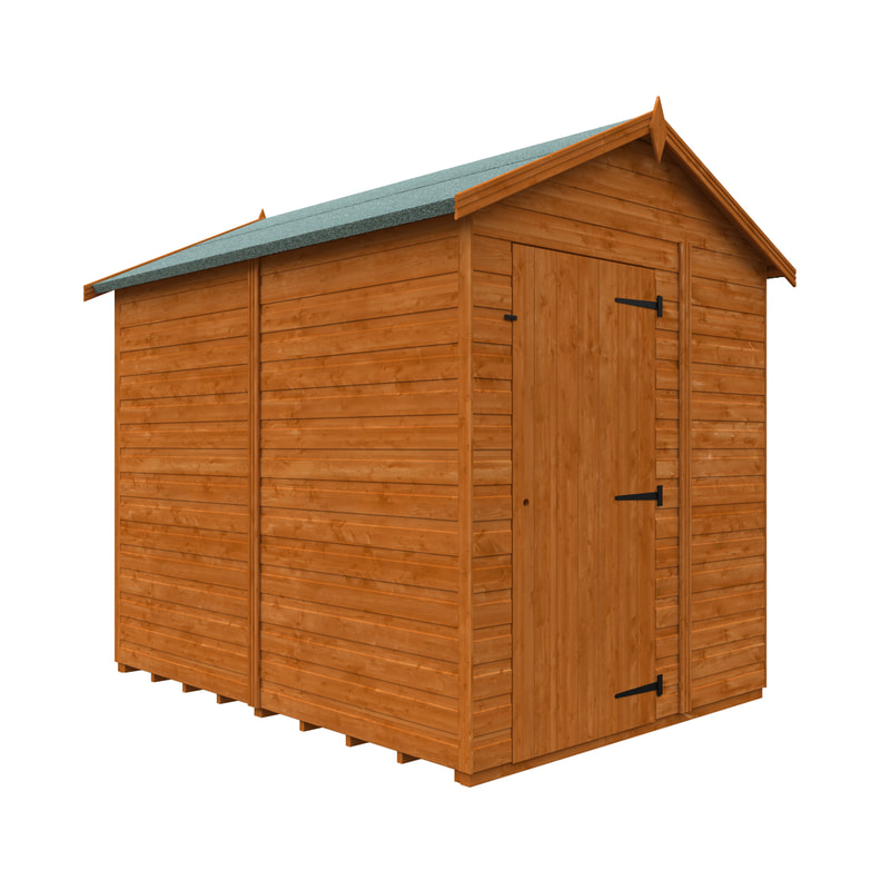 Buy a new apex roof windowless shed in Edinburgh and the Lothians, click here for an apex roof windowless shed supply and installation quote near you