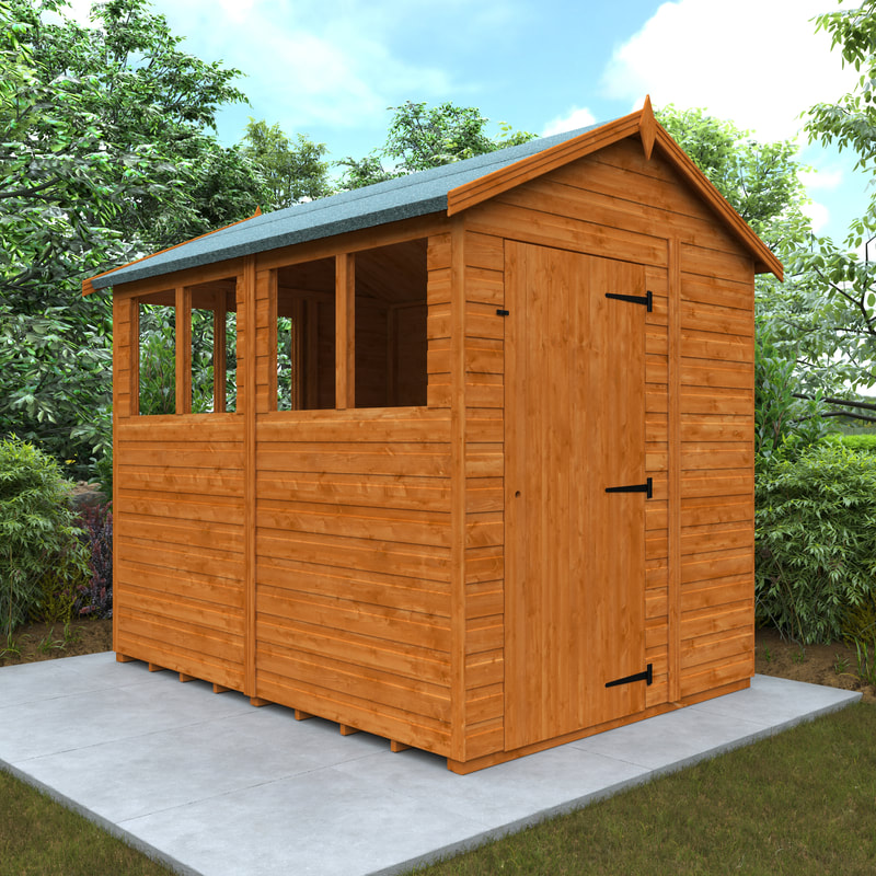 Apex roof sunlit sheds in Edinburgh and the Lothians, click here for an apex sunlit shed installation quote in Edinburgh, East Lothian, and Midlothian from JDS Gardening Services