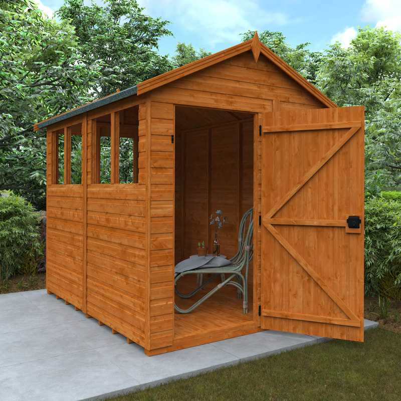 Garden sunlit sheds in Edinburgh and the Lothians, click here for an apex sunlit shed installation quote in Edinburgh, East Lothian, and Midlothian from JDS Gardening Services