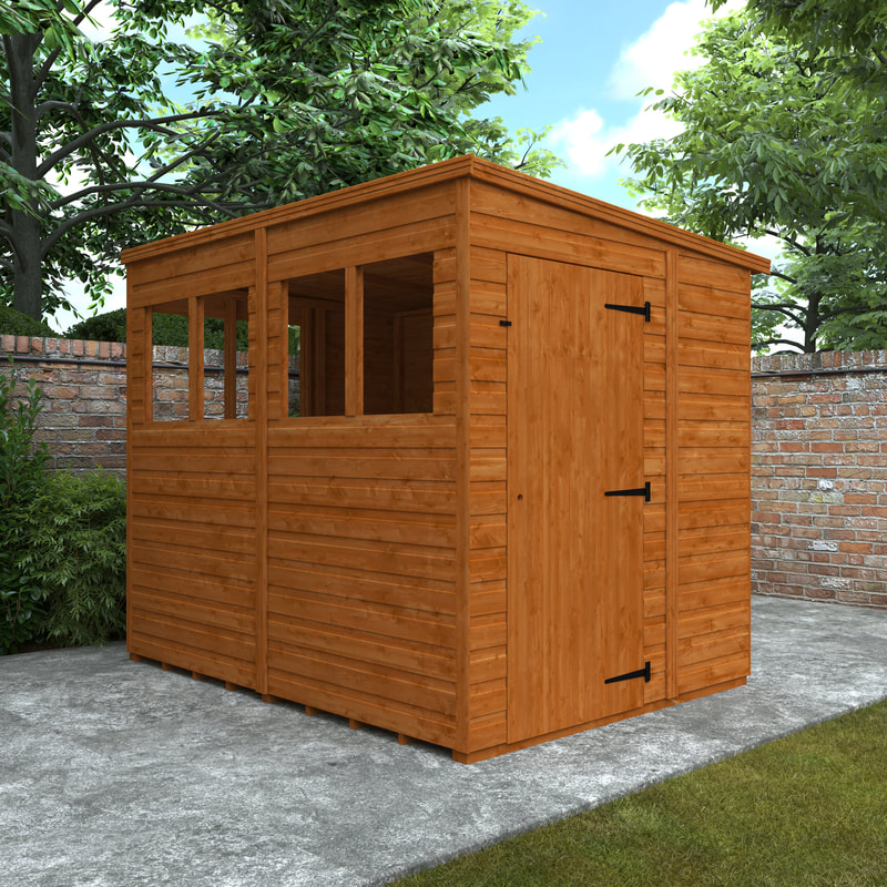 Buy a new pent roof garden sunlit shed in Edinburgh, East Lothian and Midlothian, click here for a pent roof sunlit shed installation quote in Edinburgh and the Lothians from JDS