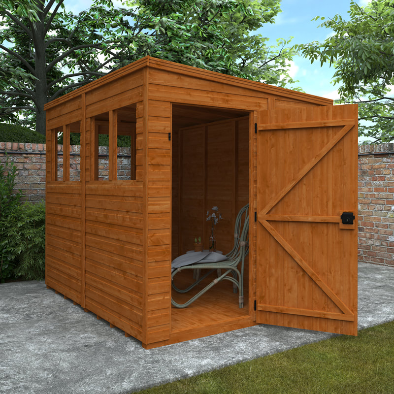 Buy a new pent roof garden sunlit shed in Edinburgh and the Lothians, click here for a pent roof sunlit shed installation quote in Edinburgh, Midlothian and East Lothian from JDS Gardening